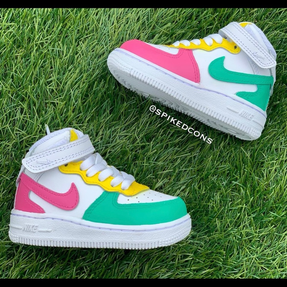 Toddler 5-Custom Nike Air Force 1-South Beach